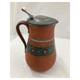 W. H. Goss Pottery Lidded Pitcher, 7 1/2"T