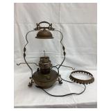 Ornate Aladdin Model B Wall Mount Kerosene Lamp,