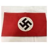 WWII German Party Armband, Some Stains, 9"L, 5"T
