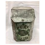 Pure Ginger General Store Metal Spice Box, 10"T,