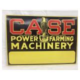 Modern Tin Embossed CASE Machinery Sign, 19