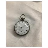 Vintage Key Wind Pocket Watch w/ Ornate Case, No