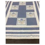 Hand Stitched Quilt, 96"x92"