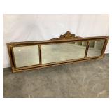 Ornate Wood Framed Buffet Mirror, 57"W, 21"T @