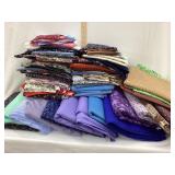 Large Box of Fabric, Various Lengths, Prints &