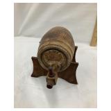 Stoneware "Little Ole Keg" on Stand, Arrow