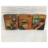 (3) Dick Tracy Vintage Big Little Books, 4 1/2"T