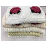 (5) Vintage Afghans, Various Sizes