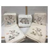 (5) Sets of Hand Stitched