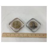 Theadore Roosevelt & Admiral Dewey Glass