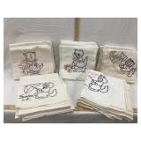 (5) Sets of Hand Stitched