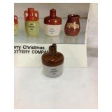 UHL 1942 Merry Christmas Stoneware Mini Jug w/