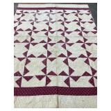 Hand Stitched Quilt, Stains, Faded, Holes,