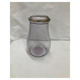 Early Glass Lantern Shade w/ Purplish Magnifier,