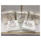 (5) Sets of Hand Stitched Embroidered