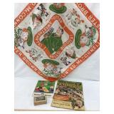 Buster Brown Playing Comic Cards, Handkerchief,