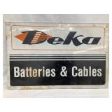 Deka Batteries & Cables Aluminum Adv. Sign, 24"L.
