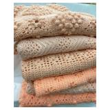 (6) Crocheted Afghans, Various Sizes
