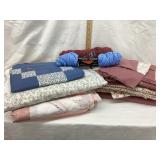 (2) Hand Stitched Embroidered Quilt Tops, (2)