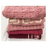 (5) Vintage Afghans, Various Sizes