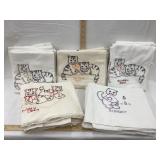 (5) Sets of Hand Stitched