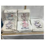 (5) Sets of Hand Stitched Embroidered Day of the