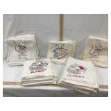 (5) Sets of Hand Stitched