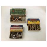 (3) Vintage Bullet Boxes & Bullets-32 & 22, (2)