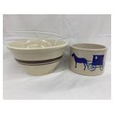 Modern Ransbottom Butter Crock, 4 1/4"T & Modern
