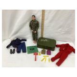 1964 G.I. Joe Figure, 12" T, Shaver Kit, Clothes,