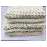 (5) Vintage Afghans, Various Sizes