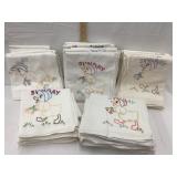 (5) Sets of Hand Stitched