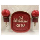 Vintage Old Milwaukee On Tap Plastic Adv. Sign,