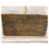 K G Baking Powder Wood Shipping Box, 19" W x 12"