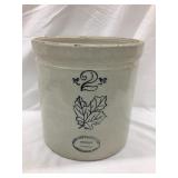 Western Stoneware Co. 2 Gal. Crock, Rim & Base