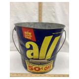 Vintage All Laundry Detergent Adv. Metal Bucket,