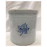 Western Stoneware Co. 3 Gal. Crock w/ Jack in t