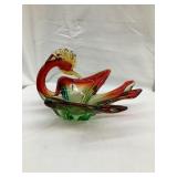 Venetian Art Glass Swann, 5 3/4"T, Murano Style