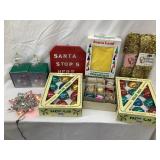 Vintage Christmas Decorations, Incl. Star Tree