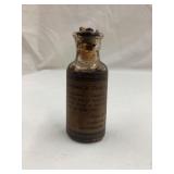 Vintage Trapping Lure/Scent Bottle w/ Paper