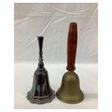 (2) Bells, (1) Brass, 5 3/4"T & 6 3/4"T
