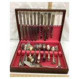 Approx. (58) Vintage Flatware & Case