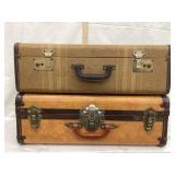 (2) Vintage Suitcases, 21" W