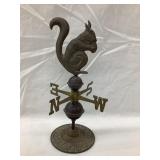 Squirrel Brass Weathervane w/ Directional, 10