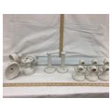 Porcelain Bathroom Fixtures W/ (4) Glass Towel