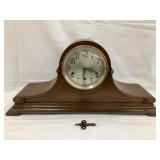 Vintage Seth Thomas Wood Mantle Clock w/ Key,