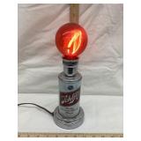 Vintage Schlitz "Can" Flame Light, 11", Working
