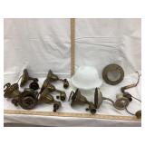 (11) Vintage Wall Sconces, Some Brass, Some