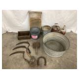 Primitive Collection Incl. Galvanized Round Wash
