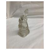 Glass Rabbit Candy Container, 4 1/2"T
